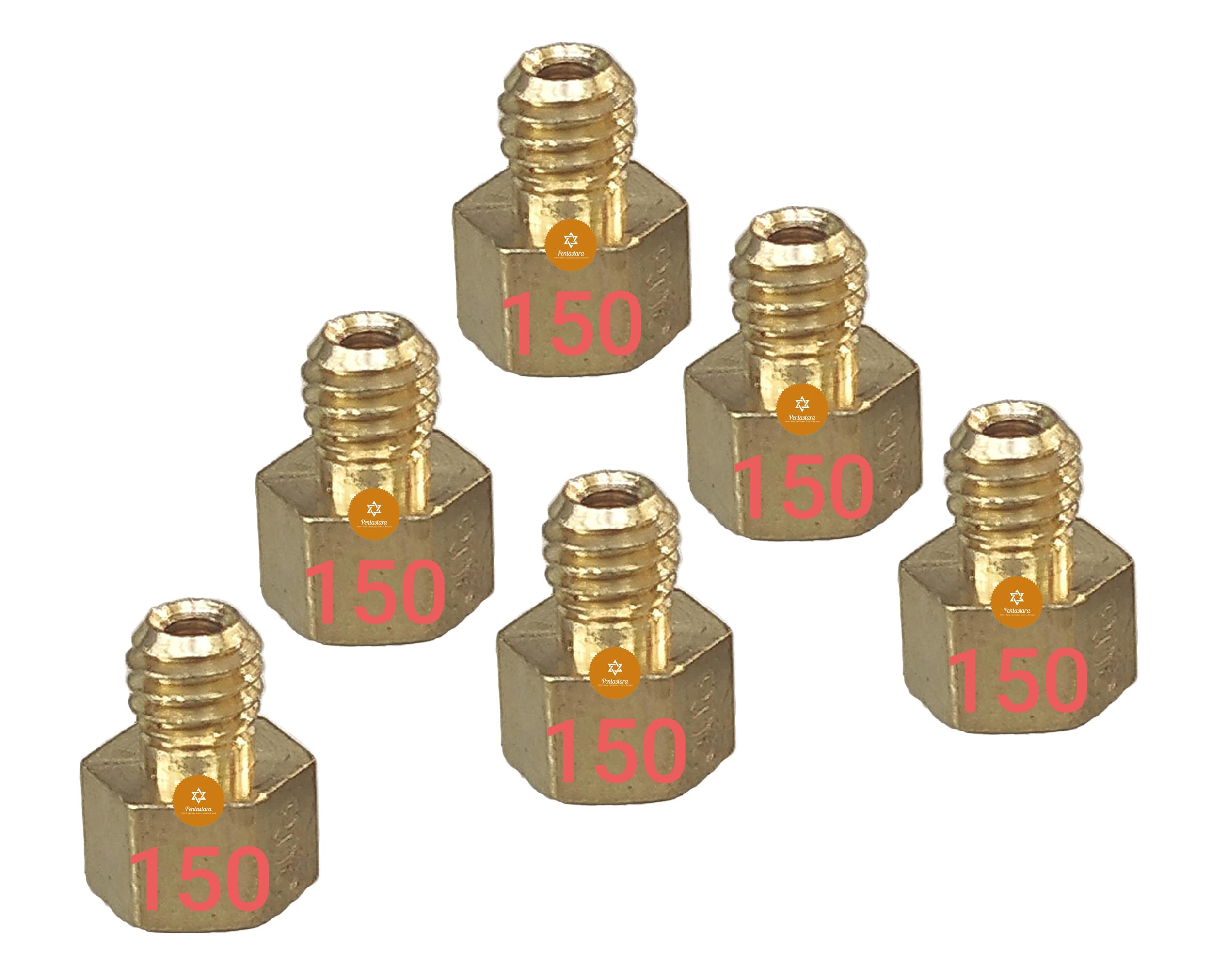 PENTASTARA®-Brass & Copper LPG Gas Stove Jet Nozzles - Fits Easily